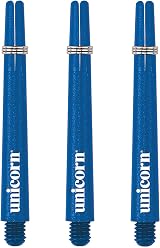 Unicorn Dart Shafts Gripper 3 Durable Nylon Blue 3 Stems Short 34.4 mm