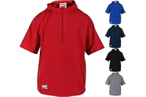 Rawlings Boys Colorsync Short Sleeve Hooded Cage Jacket | Youth Sizes | Multiple Colors