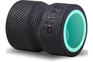 Chirp Wheel Foam Roller – Targeted Back & Neck Relief, Lumbar Spine Stretcher, Spinal Decompression Back Stretcher, Massage Roller with Density Foam for Physical Therapy, Supports 500lbs, 4-Inch Mint