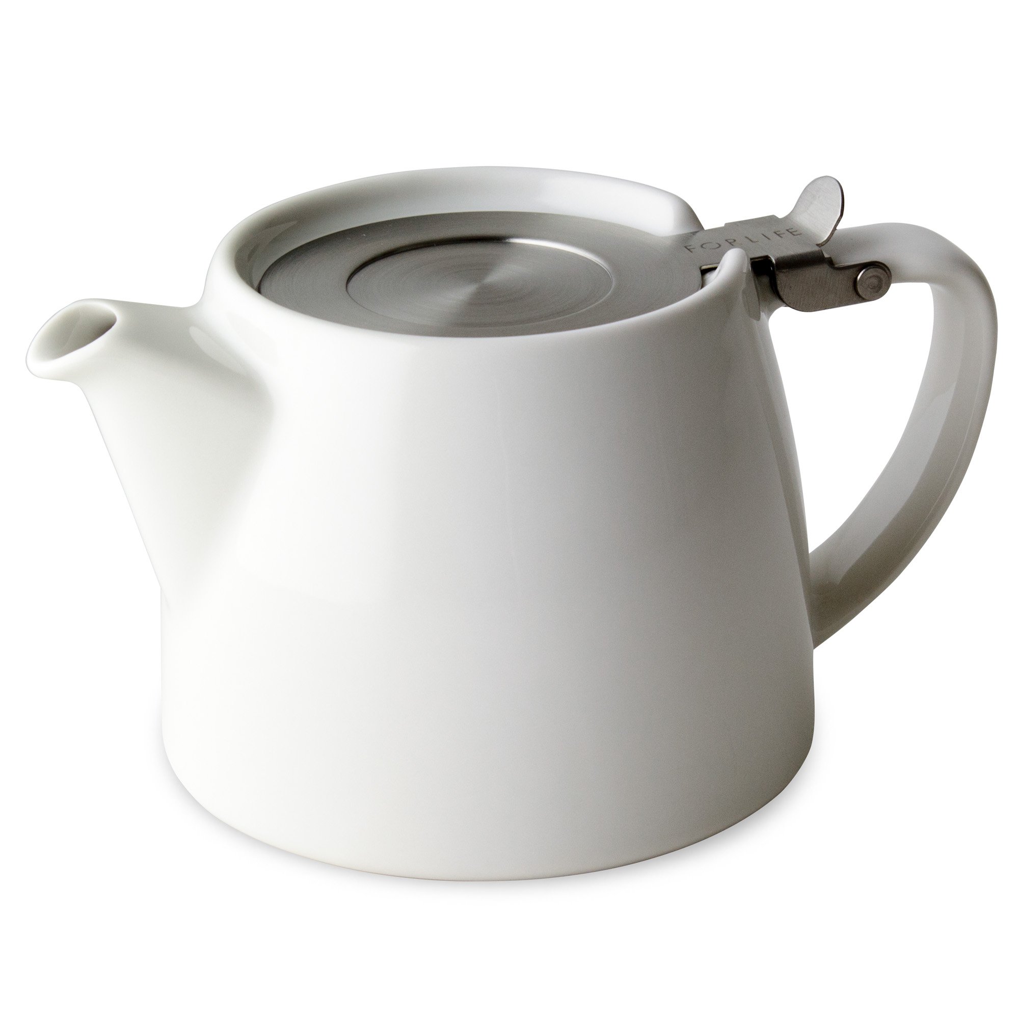 Mua FORLIFE Stump Teapot with SLS Lid and Infuser, 18Ounce, White