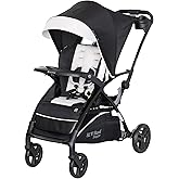 Baby Trend Sit N' Stand 5-in-1 Collapsible Shopper Stroller with Canopy, Visor, Extendable Storage Basket, Phone Tray, and 2 