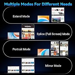 HotYeah Triple Laptop Screen Extender, 15.6'' Dual