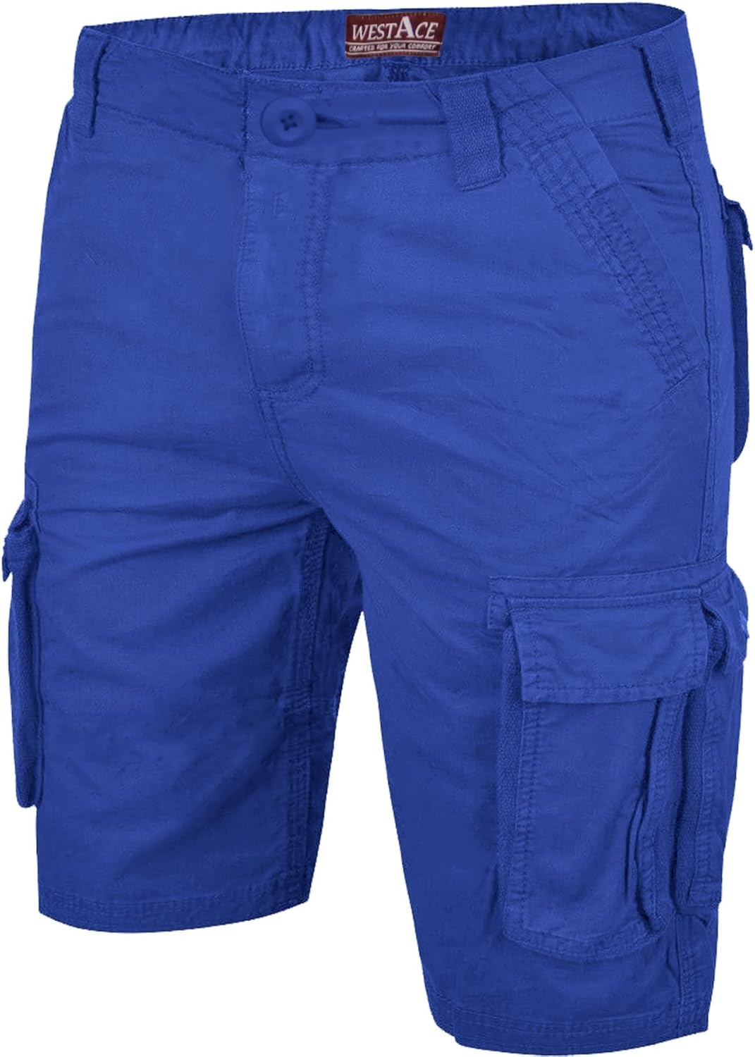 mens royal blue cargo shorts