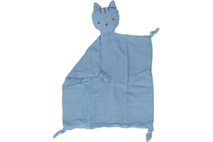 Yosoo Animal Snuggler Lovey Blanket Cat Doll Toy for Babies Gender Neutral, Effective Soothing for Fine Motor Development, Ma