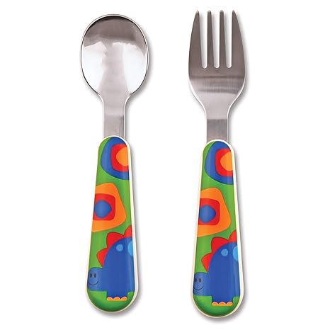 Stephen Joseph Silverware - Dino (Multi Color)