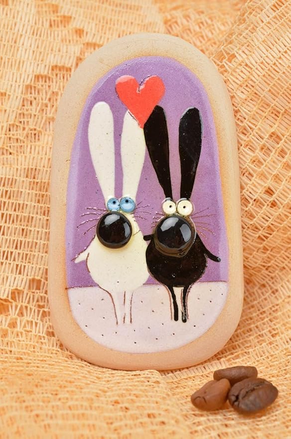 Inusual hecho a mano imán para nevera cierre magnético divertido ...