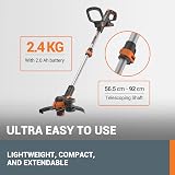 WORX WG163E 18V 20V MAX Cordless Grass Trimmer 2 Batteries 30cm Core view 5