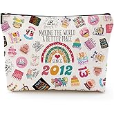 Grewgty 13 Year Old Girl Gifts Makeup Bag for Girls, Her, Teenage, Sister, Daughter, Granddaughter, Cute 2012 13th Birthday Decorations for Girls, Christmas, Cosmetic Travel Pouch