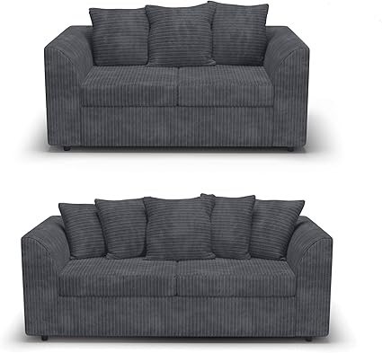 dylan byron tela gris jumbo cord sofa sofa sofa 3 2 plazas by dylan