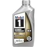 Mobil 1 Extended Performance Full Synthetic Motor Oil 5W-30, 1 QT (6 Pack) | 20,000-Mile Protection | Extreme Temp Control | Triple Action Formula