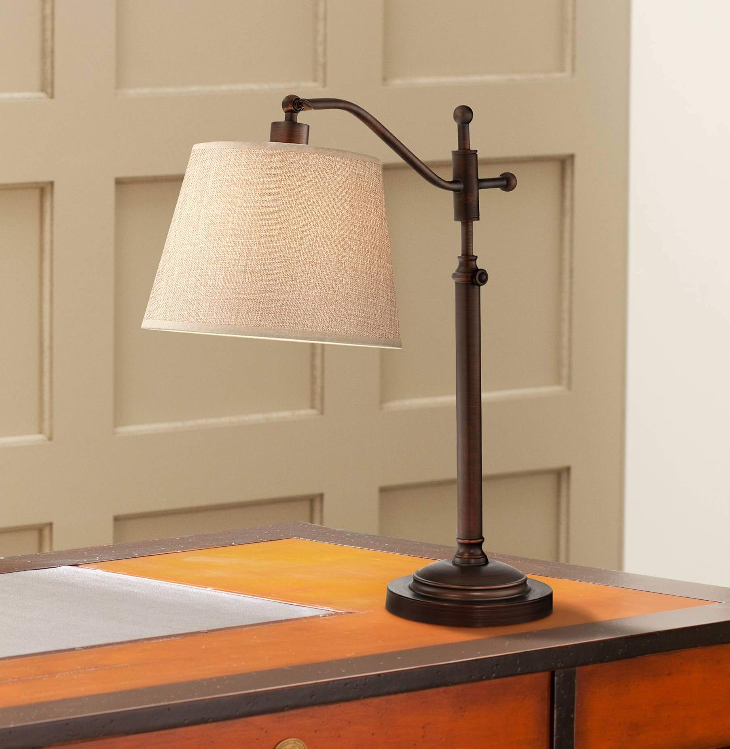 Best Antique Bronze Swing Arm Bedside Table Lamps