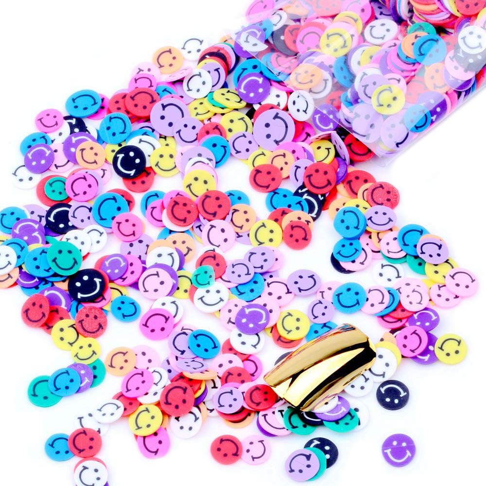 1000pcs/pack 12g 3D Nails Art Fruit Flower Animal Polymer Clay DIY Slice Decoration Nail Sticker 16 Kinds of Options