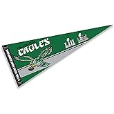 WinCraft Philadelphia Eagles 2 Time Champions Retro Pennant Banner Flag