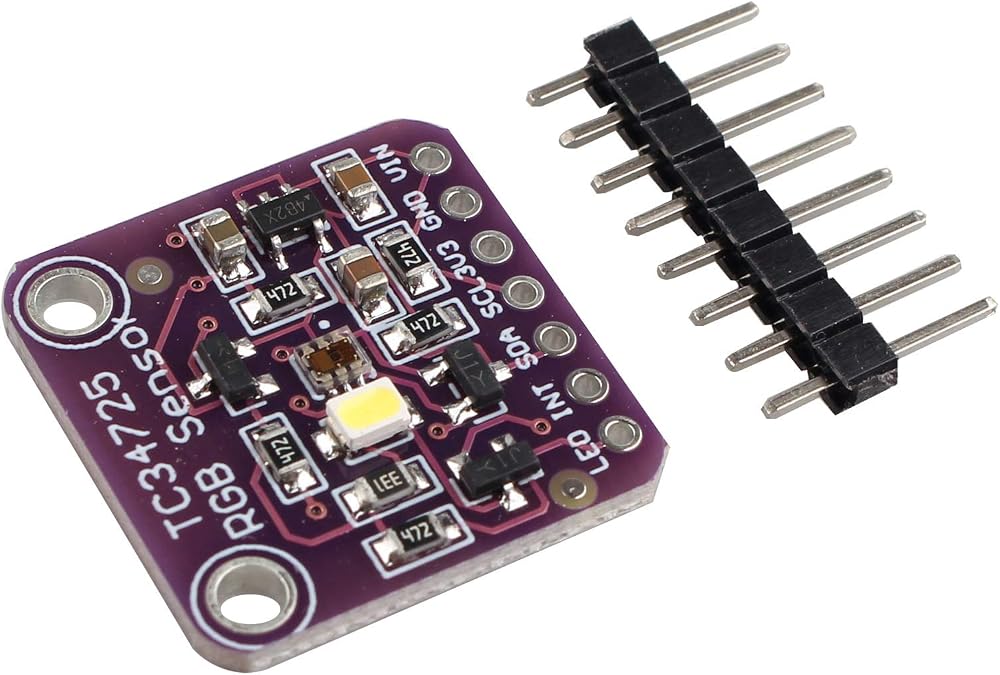 HALJIA TCS34725 RGB Color Sensor Light Recognition Module for Arduino