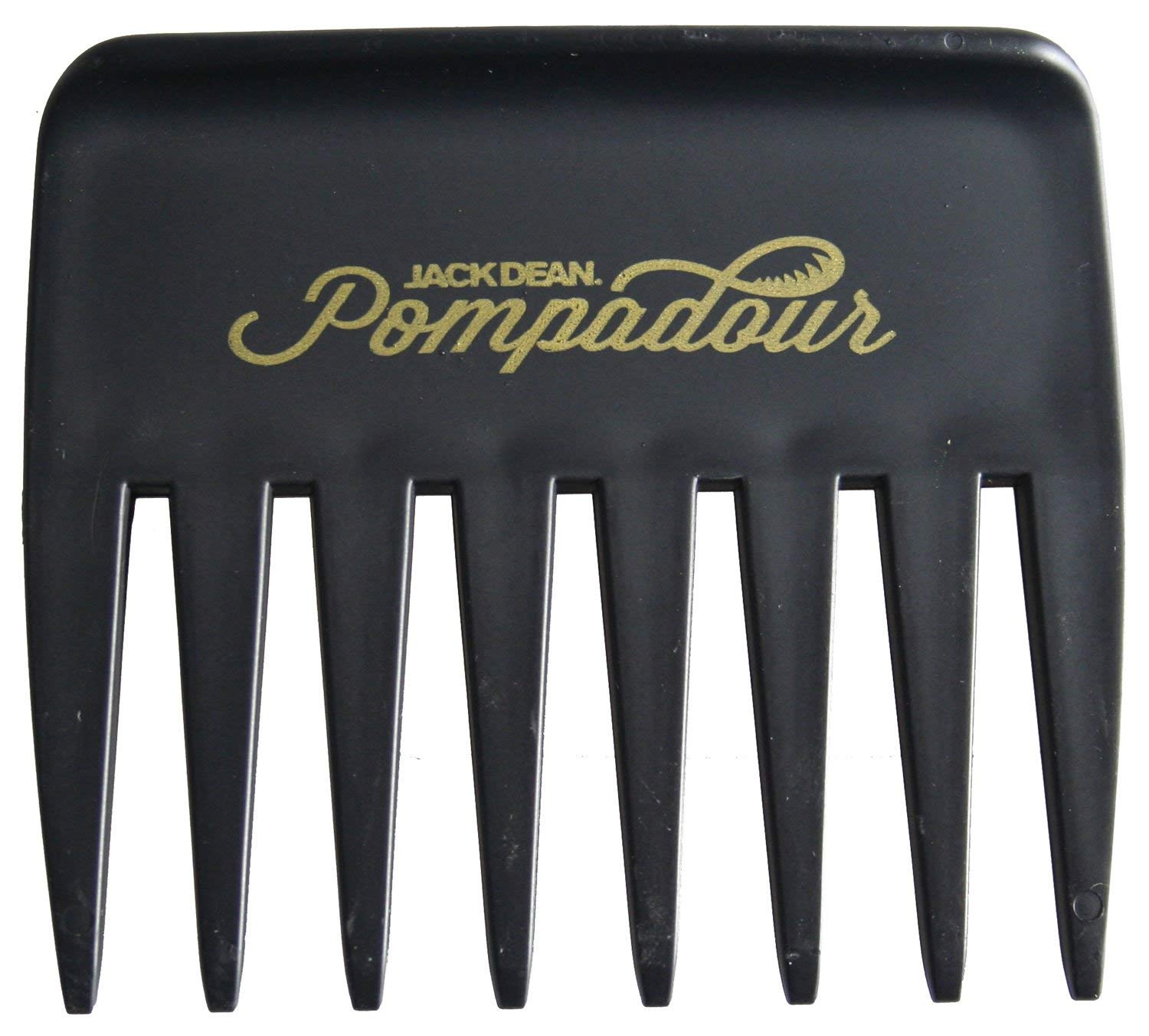 Jack Dean Pompadour Streaker Comb - 4 Colours - Black, Clear, Red or White (Black)