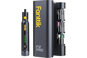 Fanttik F2 PRO Cordless Rotary Tool Kit Strong Magnetic Motor, Revostor Hub, 5 Variable Speed, 25000 RPM, 55 Accessories, for 3D Printed Sanding, Polishing, Drilling, Carving, Cutting DIY Crafts