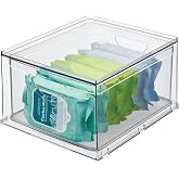 iDesign Stackable Storage Drawer, Clear | Stackable OrganFor Fridge, Pantry, or Under Sinks, Made in USAizer, For Bathroom Counter, Vanity, Under-Sink