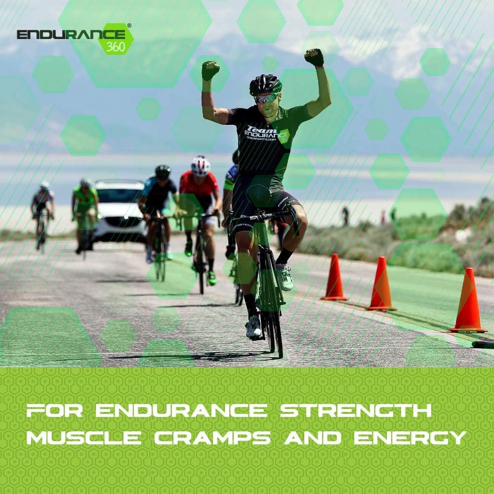 Endurance360 Complete Sports Performance for Runners, Cyclists, Triathletes and Ultra Athletes. Designed for Aerobic Energy, Recovery, Boost Vo2 Max, Muscle Cramp with Electrolytes and Aminos: Health & Personal Care