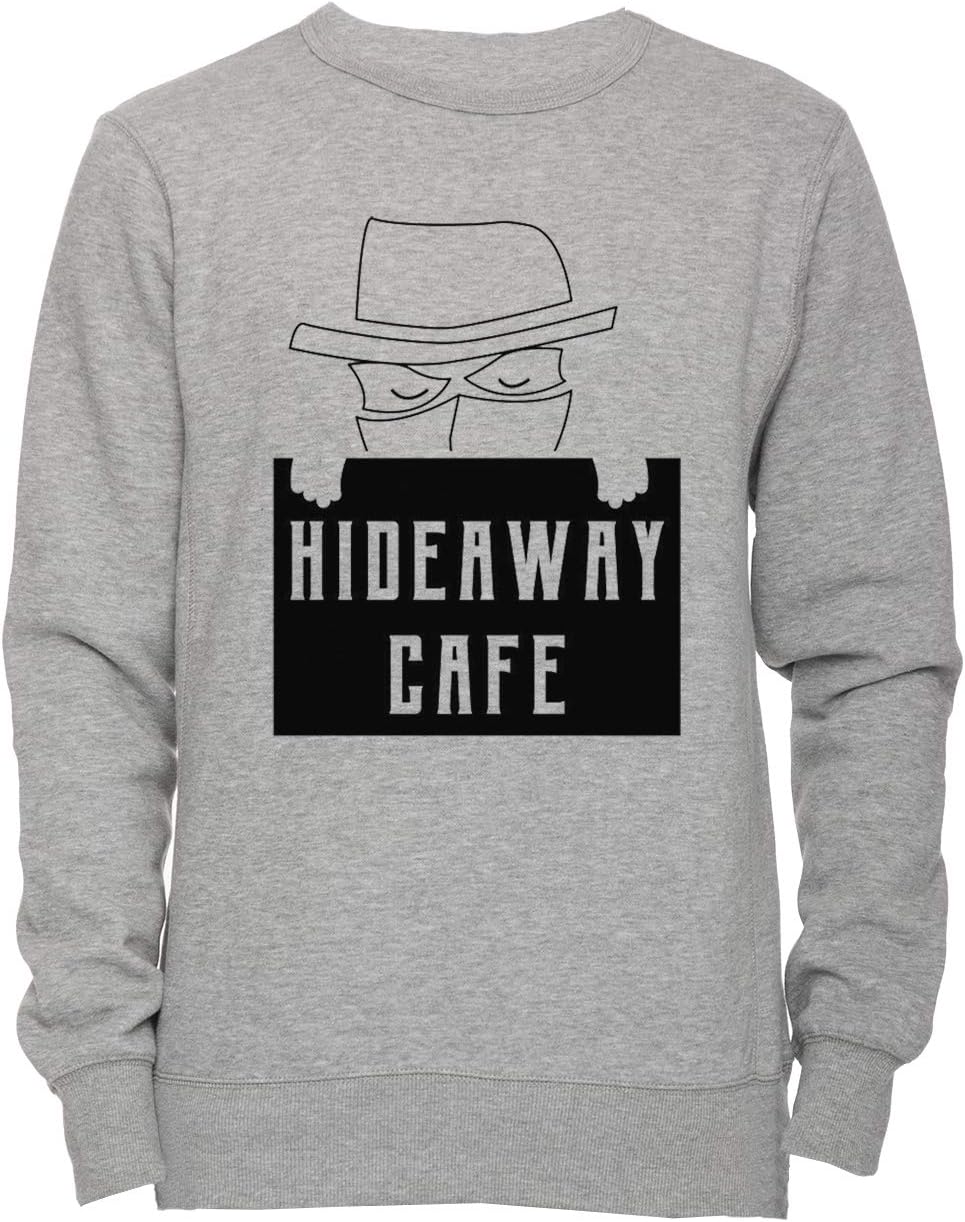 Hideaway Cafe - Cafe Unisex Men's Women's Jumper Sweatshirt Pullover Grey