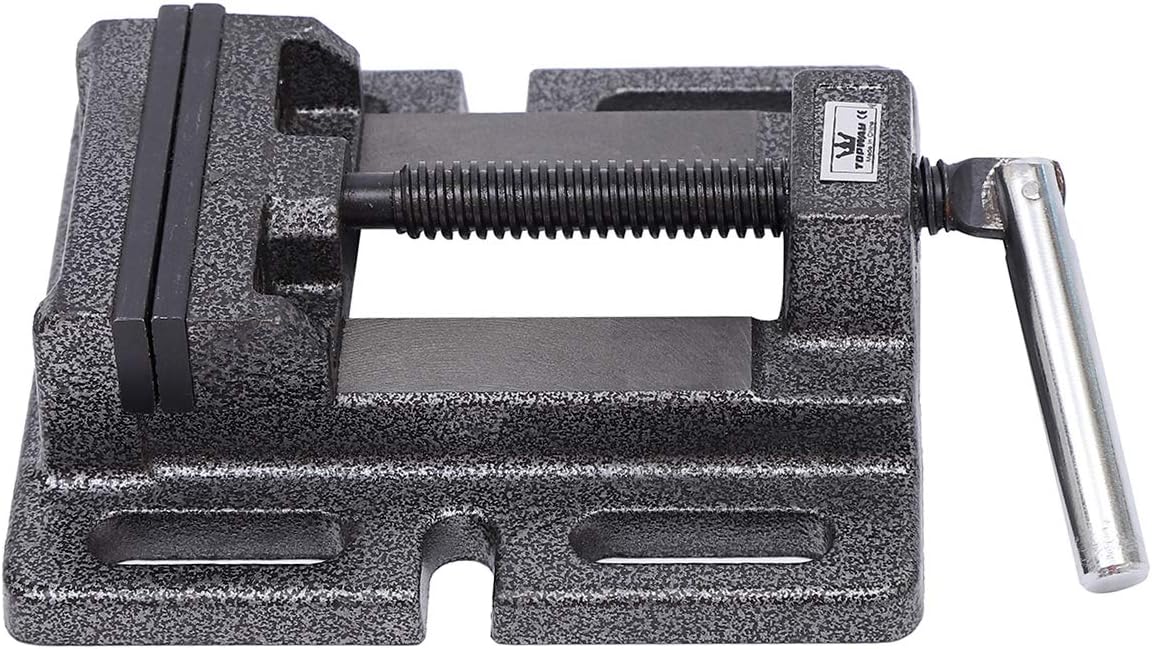 TOPWAY Drill Press Vice 75mm 3 Inch Professional Quality American Type Pillar Bench Drill Vice Clamp for Workshop Milling Machine Machinery Maintenance 403243 - Image 5
