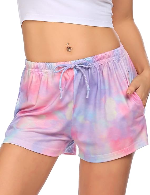 eshion Pajama Shorts Women's Sleep Pants Athletic Cotton Shorts Comfy