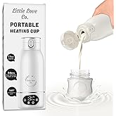 Portable Baby Bottle Warmer for Travel - 17 oz Big Capacity - Milk & Water Warmer, Ideal for Breastmilk and Baby Bottles - Accurate Temperature Control - Touch Screen Display - On-The-Go Convenience
