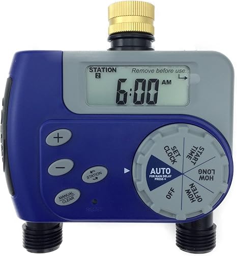 Amazon Com Orbit Dual Valve Digital Watering Hose Timer Water