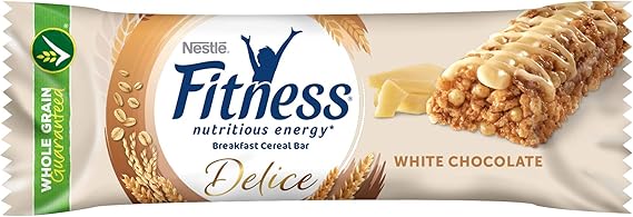 Nestlé Fitness Delice - Barritas de Cereales con chocolate blanco ...