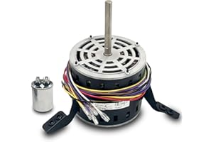 CHAOHAI 60L21 Blower Motor, 1/3 HP Furnace Blower Motor, 4-Speed, 115V, 1075 RPM Compatible with Lennox Armstrong & Ducane Gas Furnace Replace # 60L21, 60L2101