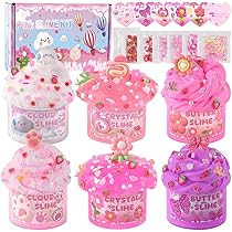 Cloud Slime Kit – 5-Pack Butter & Crunchy Slime With Charms, Non-Toxic & Stretchy Fun