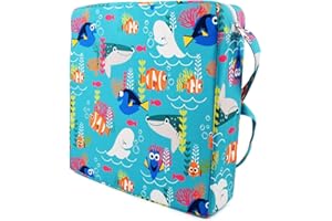 Sunmall Dining Chair Heightening Cushion Portable Dismountable Adjustable Highchair Booster for Baby Toddler Kids Infant Washable Thick Chair Seat Pad Mat (Green Ocean)