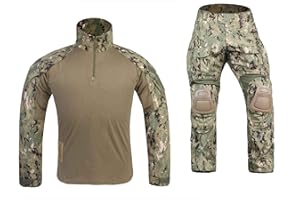 ELITE TRIBE Airsoft Military bdu Tactical Suit Combat Gen3 Uniform Shirt Pants AOR2