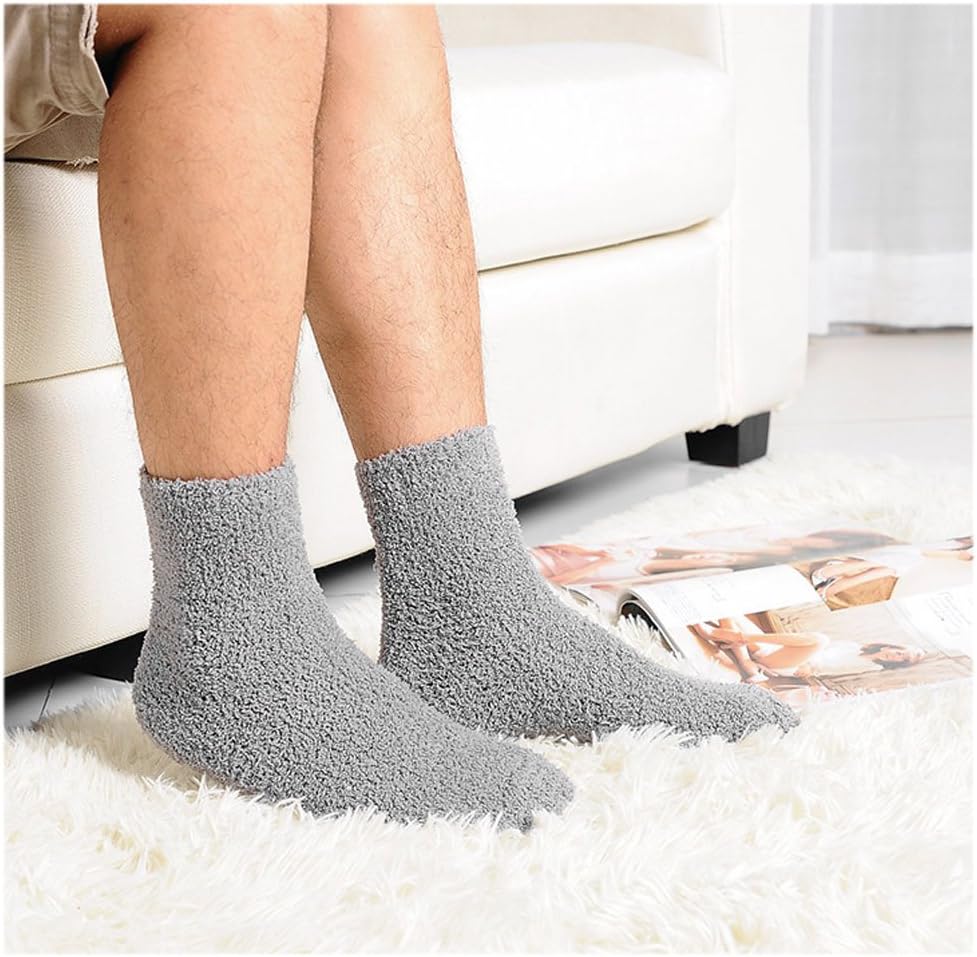 Slaxry Unisex Winter Warm Comfortable Fluffy Cashmere Socks Soft Fuzzy Floor Socks