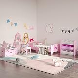 ZONEKIZ Kids Storage Unit Toy Box Organiser Bookshelf Pink Nine Baskets view 2