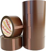 Packatape 6 Rolls Brown Packaging Tape 48 mm x 66 m - Heavy Duty view 1