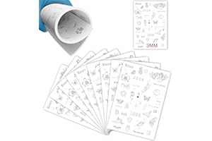 Guapa 3MM Pre-Printed Tattoo Practice Skin – 5.7×8.2"" Thick Silicone Fake Skin for Fine Line Tattoos – Realistic Double-Side