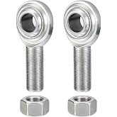 HiPicco CM10 Rod End Bearing Heim Joints, 5/8 x 5/8-18 Right Hand Male Thread Heim Joint with Jam Nuts 2pcs
