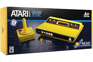 Atari 2600+ PAC-MAN Edition Console, Game & Wireless Joystick