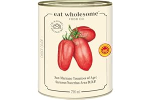 Eat Wholesome San Marzano Tomatoes of Agro Sarnese-Nocerino Area D.O.P., 796ml (Pack of 12)