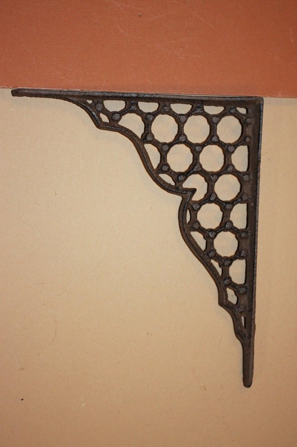 Antiques 10” Cast Iron Shelf Bracket Corbel Kitchen Open Shelving Architectural & Garden Antiques