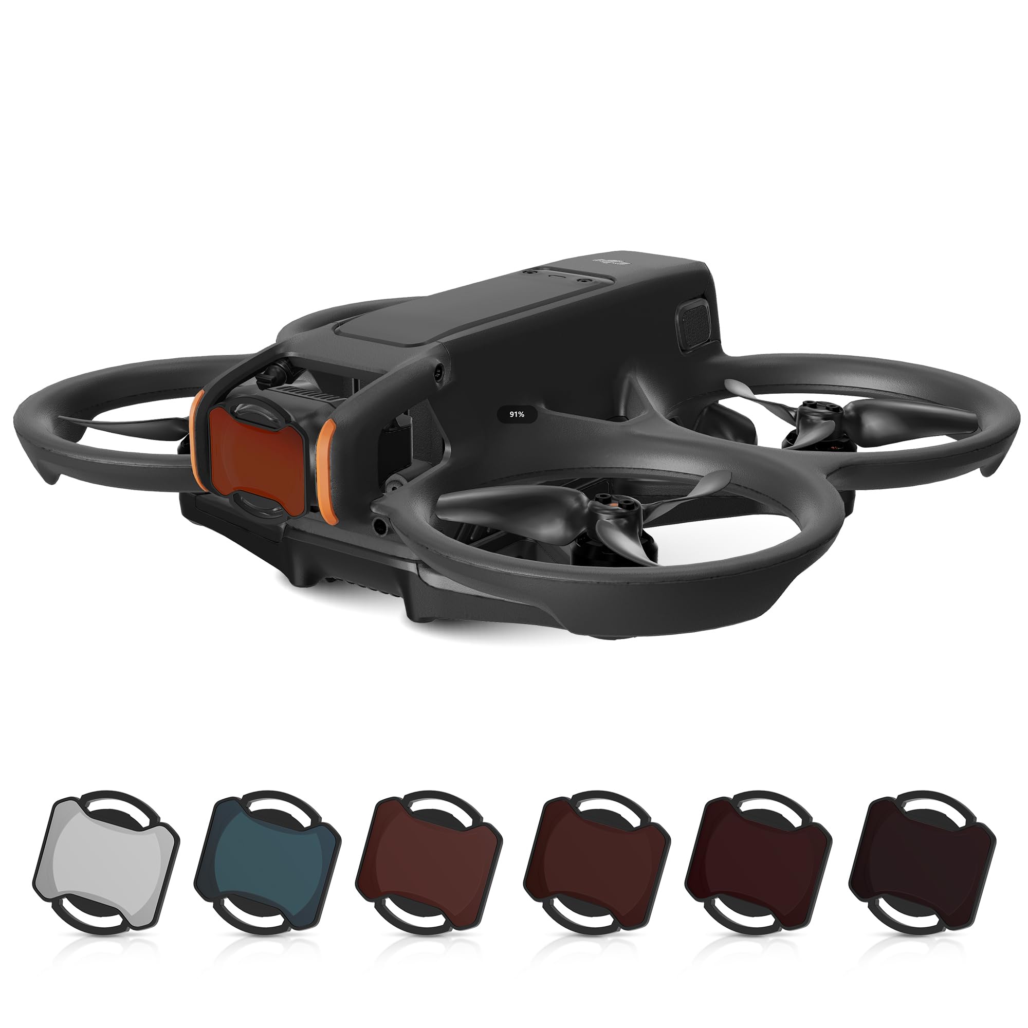 ND Filters Set for DJI Avata 2 Accessories, 6 Pack Plastics Waterproof Lens Protection Camera Len Filters for DJI Avata 2 (CPL, UV, ND8, ND16, ND32, ND64)