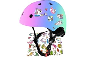 FOOKCIAN Kids Bike Helmet,Toddler Skateboard Helmets for Ages 3-5-8-14 Years Boys Girls fit Skates,Skateboarding,Skating Scooter Adjustable Bike Helme