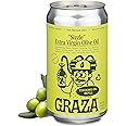 Graza Sizzle Extra Virgin Olive Oil, Cooking Oil - High Polyphenol Peak Harvest EVOO Cooking Oil in a Squeeze Bottle - Single Farm Olives from Spain - 25.3 Fl Oz (750ml) Refill Can