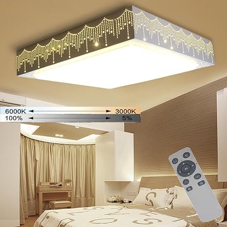 Wyban Wohnzimmer Deckenlampen 36w Dimmbar Led Meteorschauer Deckenleuchten Wandlampe Amazon De Beleuchtung