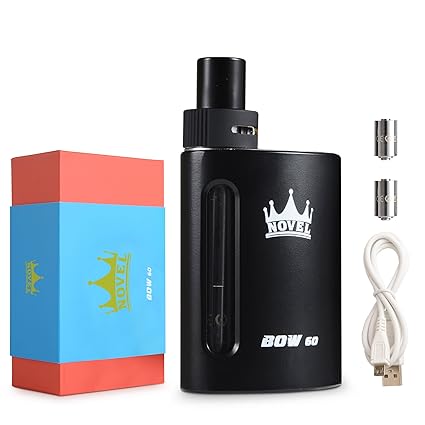 NOVEL E Zigarette BOW Komplett Starterset mit 10~60W 1500 mah Mod Box + 2 X 0,2ohm Verdampfer köpfe E Cigarette verdampferköp
