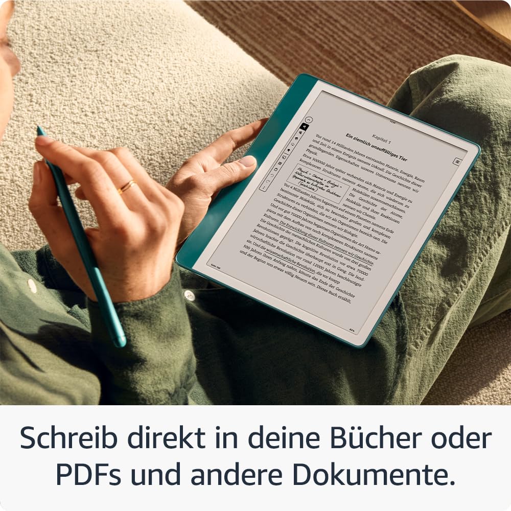 Kindle Scribe (2024 Release) 32 GB, ein Amazon Plant Based Cover und ein Amazon Powerfast 9W Netzteil 3