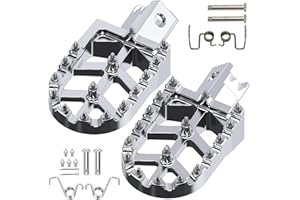 RZEOZU CNC Mini Bike Foot Pegs Wider Anti-slip Kit Replacement for Minibike Coleman CT200U CT200U-EX BT200X CT100U CC100X CRF XR 50 70 110 125 Pit Dirt Bike Motorcycle Assembly Parts Aluminum