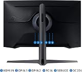 Samsung Odyssey G7 27" 1440p 240Hz Curved QLED Gaming Monitor Gsync HDR600 view 5