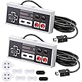 NES Classic Controller for Nintendo Classic Mini Edition, AGPTEK 12.3FT Long Cable 2 Pack Classic Mini Controllers with 2 Set