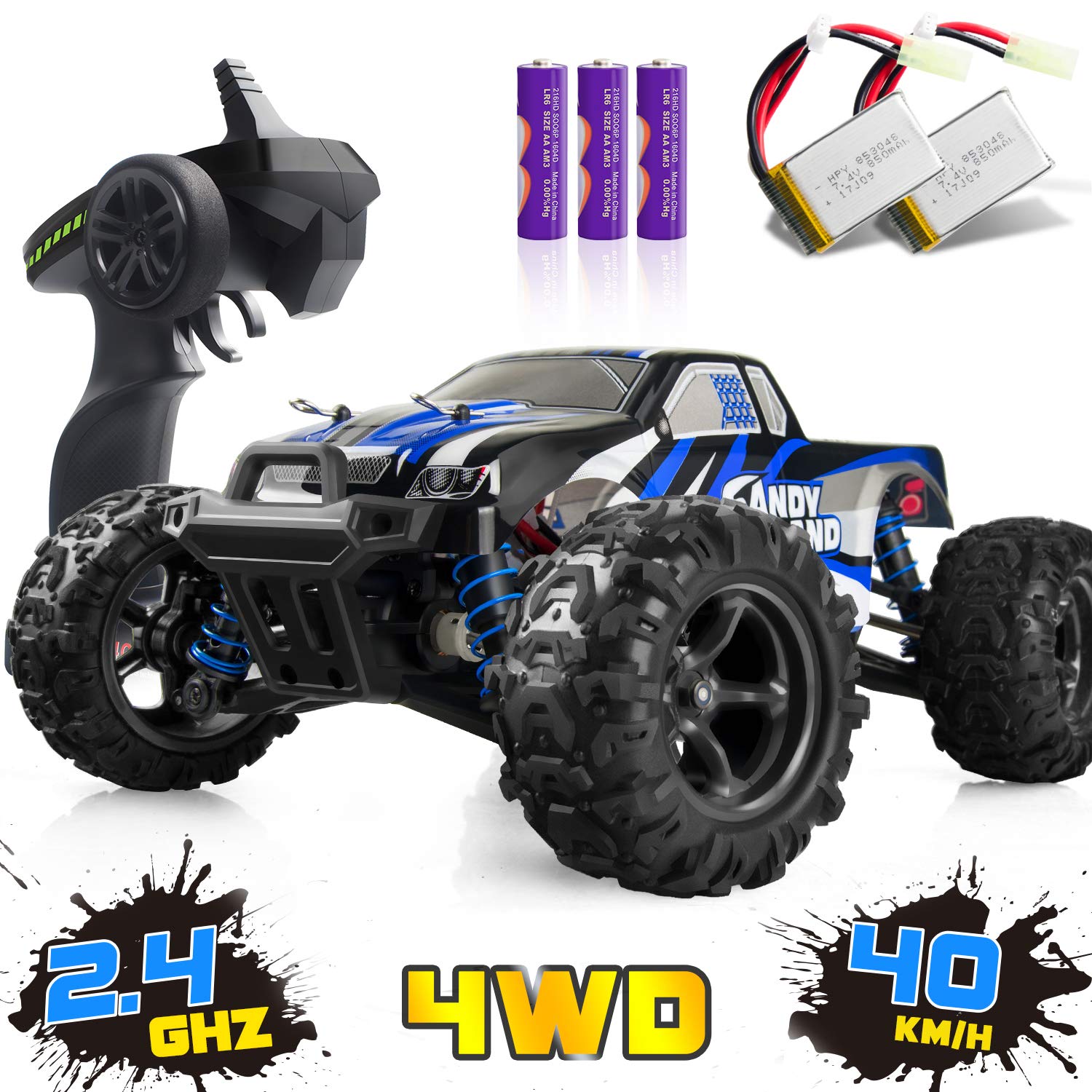 IMDEN Remote Control Car, Terrain RC Cars, Electric Remote Control Off Road Monster Truck, 118